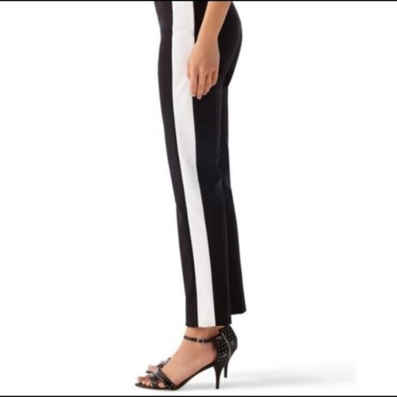 WHBM tuxedo side stripe taper ankle pants - Picture 2 of 9